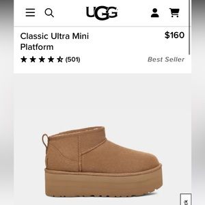 UGG - Classic Ultra Mini Platform Size 7
